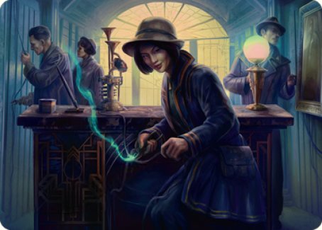Wiretapping Art Card [Streets of New Capenna Art Series] | Spectrum Games