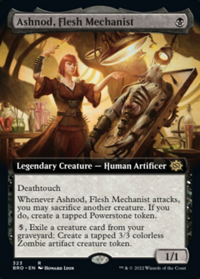 Ashnod, Flesh Mechanist (Extended Art) [The Brothers' War] | Spectrum Games