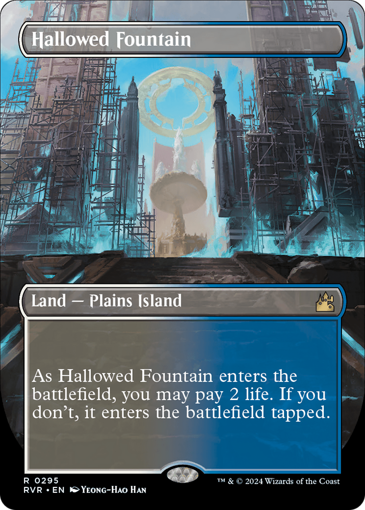 Hallowed Fountain (Borderless) [Ravnica Remastered] | Spectrum Games