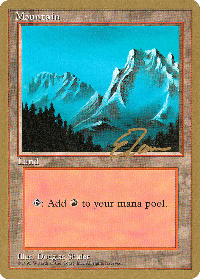 Mountain (et374) (Eric Tam) [Pro Tour Collector Set] | Spectrum Games