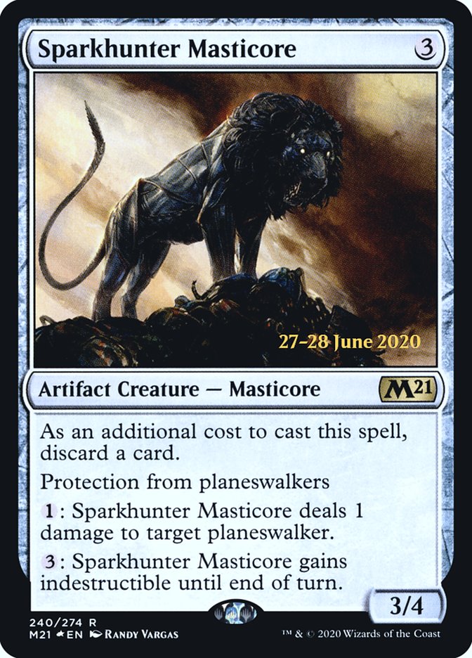 Sparkhunter Masticore  [Core Set 2021 Prerelease Promos] | Spectrum Games