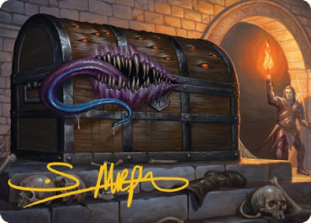 Mimic Art Card (Gold-Stamped Signature) [Dungeons & Dragons: Adventures in the Forgotten Realms Art Series] | Spectrum Games