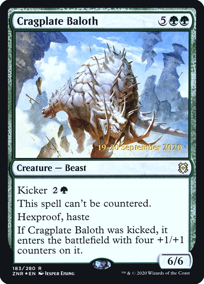 Cragplate Baloth  [Zendikar Rising Prerelease Promos] | Spectrum Games