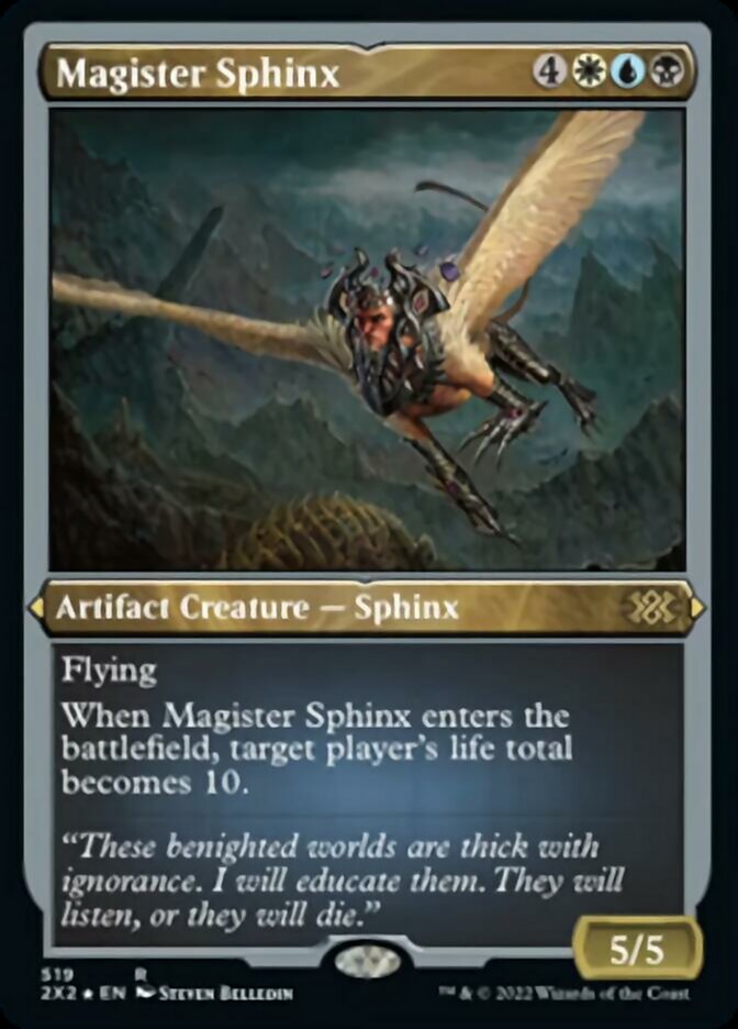Magister Sphinx (Foil Etched) [Double Masters 2022] | Spectrum Games