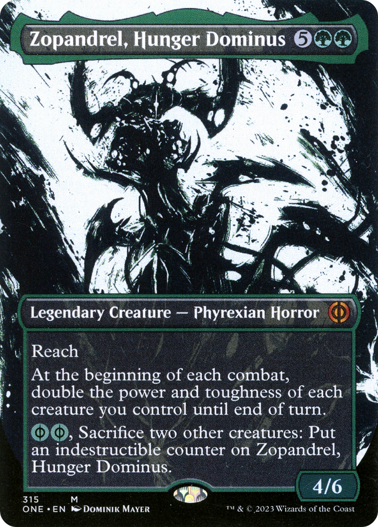 Zopandrel, Hunger Dominus (Borderless Ichor) [Phyrexia: All Will Be One] | Spectrum Games