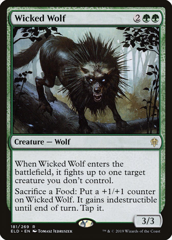 Wicked Wolf [Throne of Eldraine] | Spectrum Games