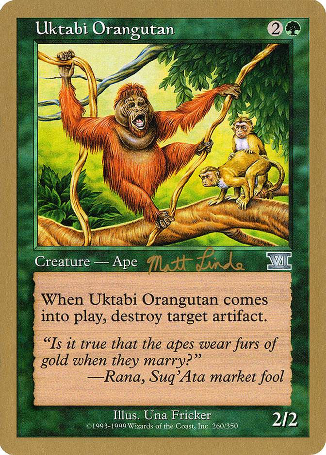 Uktabi Orangutan (Matt Linde) [World Championship Decks 1999] | Spectrum Games