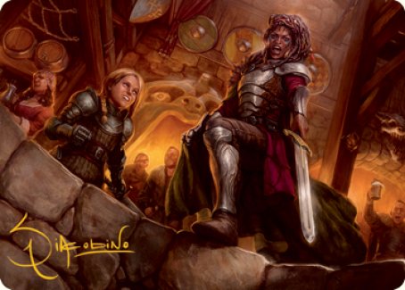 Veteran Dungeoneer Art Card (Gold-Stamped Signature) [Dungeons & Dragons: Adventures in the Forgotten Realms Art Series] | Spectrum Games