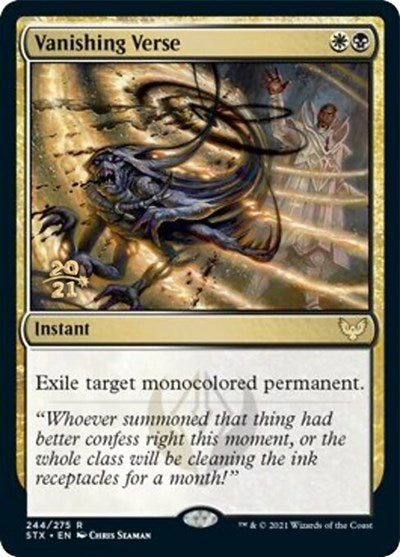 Vanishing Verse [Strixhaven: School of Mages Prerelease Promos] | Spectrum Games