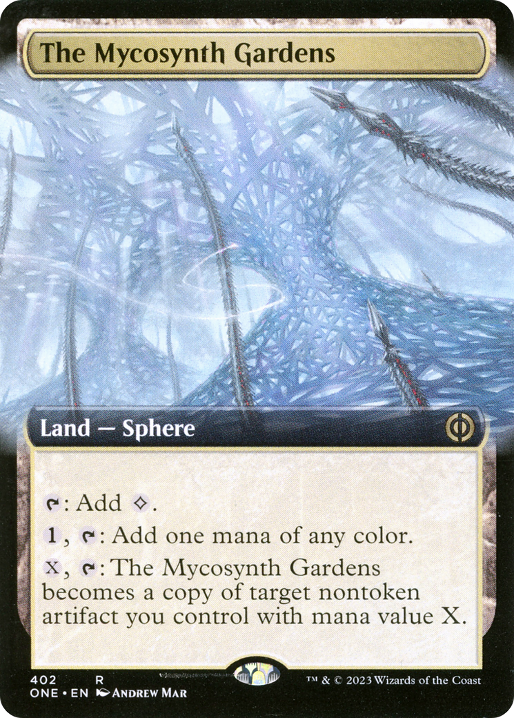 The Mycosynth Gardens (Extended Art) [Phyrexia: All Will Be One] | Spectrum Games
