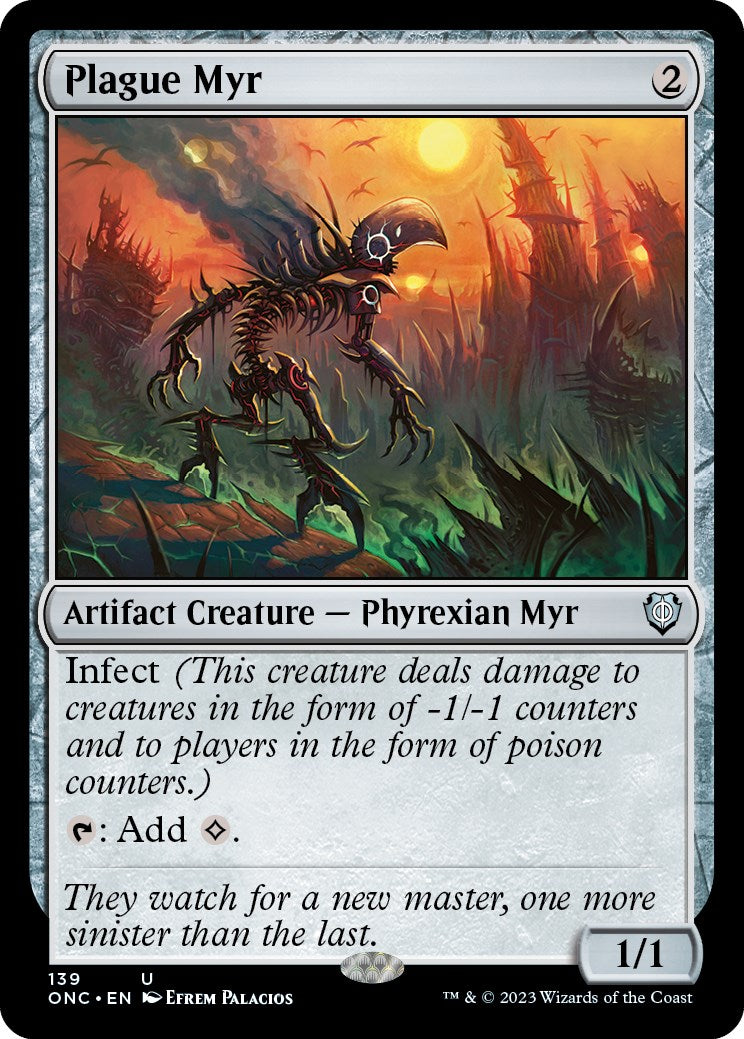 Plague Myr [Phyrexia: All Will Be One Commander] | Spectrum Games