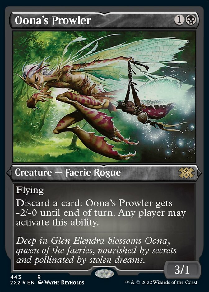 Oona's Prowler (Foil Etched) [Double Masters 2022] | Spectrum Games