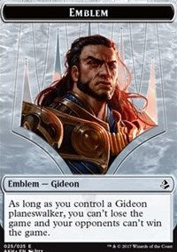 Emblem - Gideon of the Trials // Zombie Token [Amonkhet] | Spectrum Games