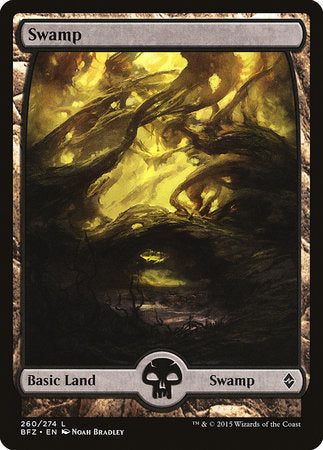Swamp (260) - Full Art [Battle for Zendikar] | Spectrum Games