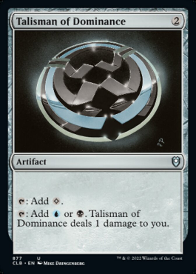 Talisman of Dominance [Commander Legends: Battle for Baldur's Gate] | Spectrum Games