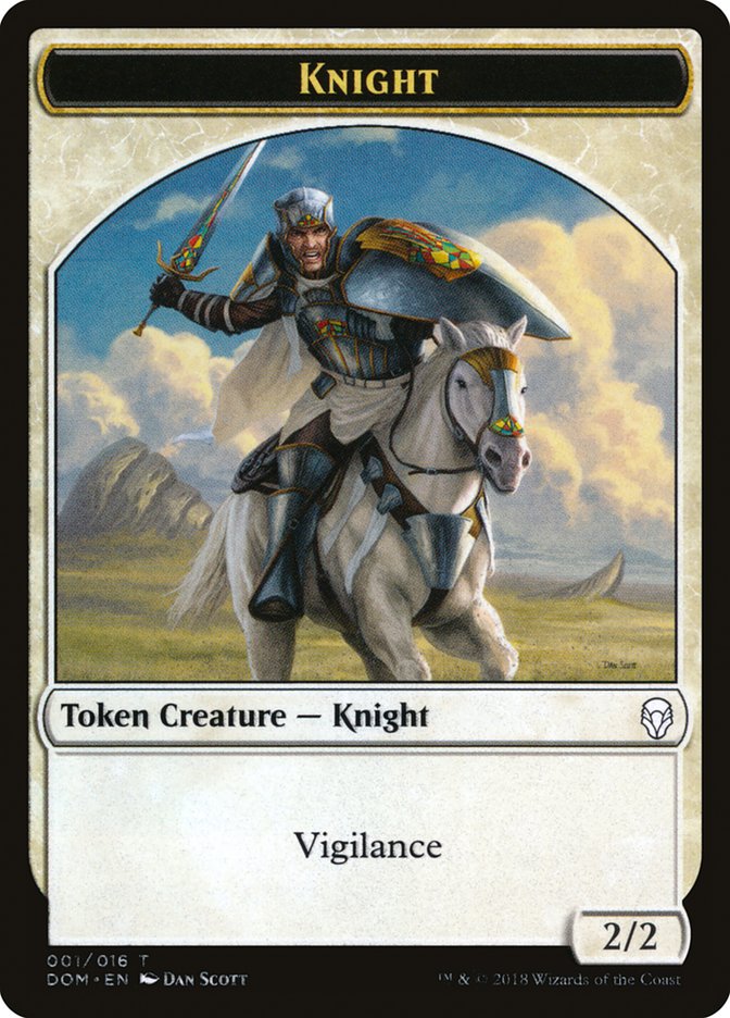 Knight (001/016) [Dominaria Tokens] | Spectrum Games