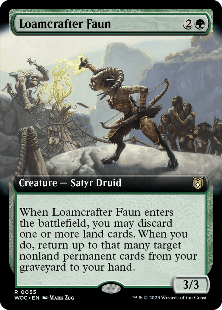 Loamcrafter Faun (Extended Art) [Wilds of Eldraine Commander] | Spectrum Games