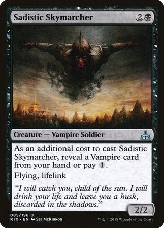 Sadistic Skymarcher [Rivals of Ixalan] | Spectrum Games