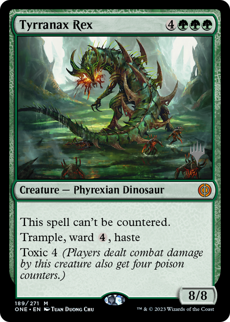 Tyrranax Rex (Promo Pack) [Phyrexia: All Will Be One Promos] | Spectrum Games