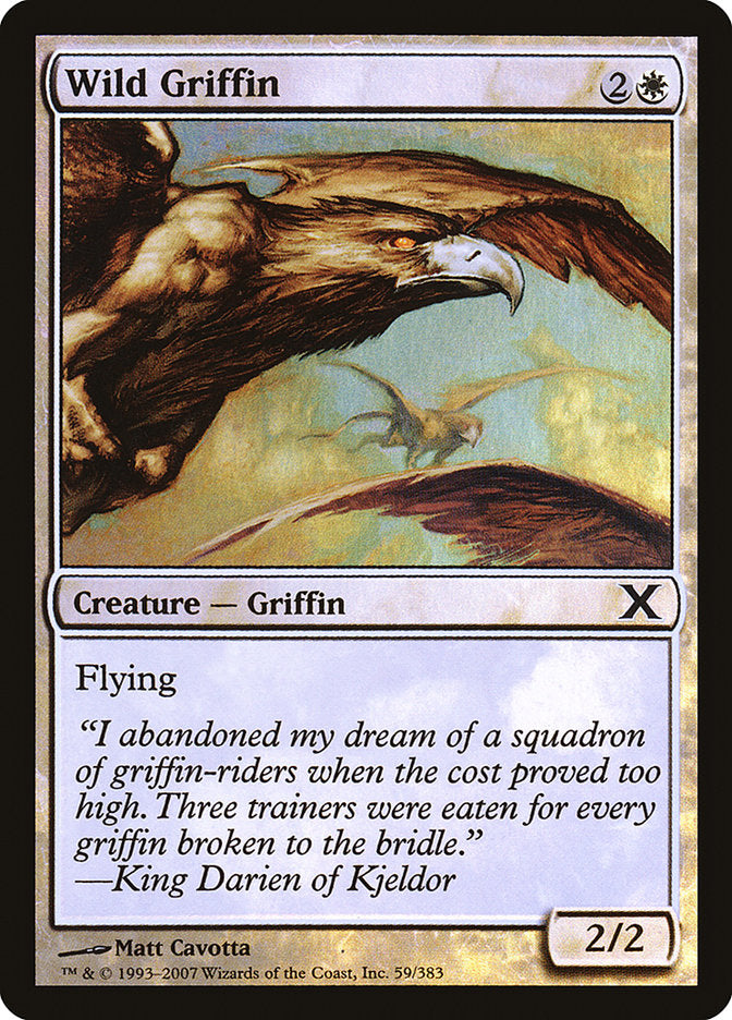 Wild Griffin (Premium Foil) [Tenth Edition] | Spectrum Games