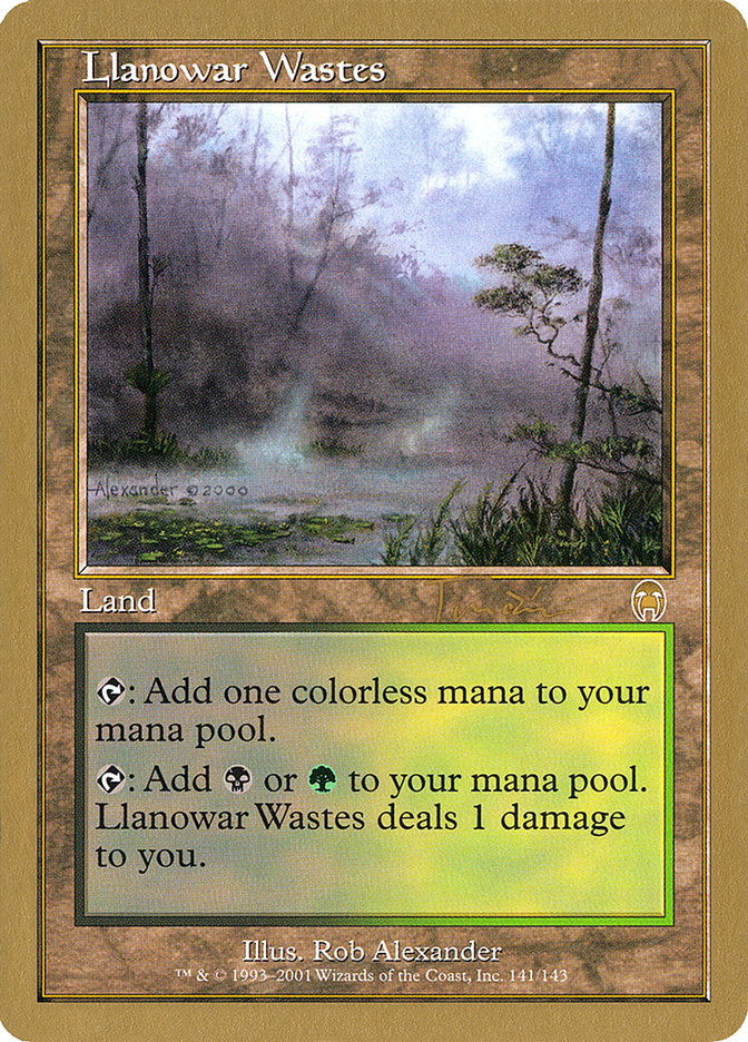 Llanowar Wastes (Jan Tomcani) [World Championship Decks 2001] | Spectrum Games