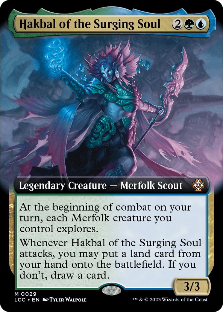 Hakbal of the Surging Soul (Extended Art) [The Lost Caverns of Ixalan Commander] | Spectrum Games