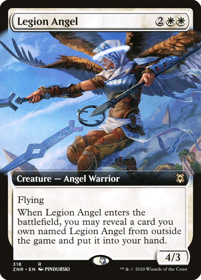 Legion Angel (Extended Art) [Zendikar Rising] | Spectrum Games