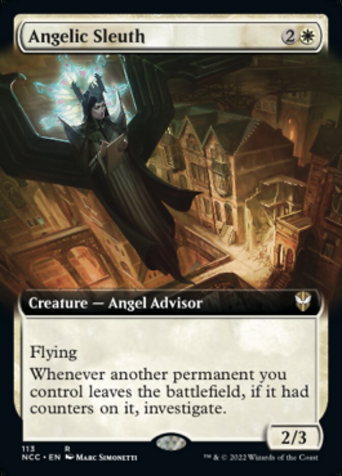 Angelic Sleuth (Extended Art) [Streets of New Capenna Commander] | Spectrum Games