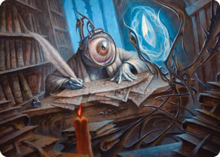 Unblinking Observer Art Card [Innistrad: Midnight Hunt Art Series] | Spectrum Games