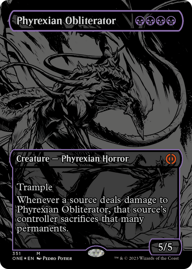 Phyrexian Obliterator (Oil Slick Raised Foil) [Phyrexia: All Will Be One] | Spectrum Games