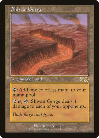 Shivan Gorge [Urza's Saga] | Spectrum Games