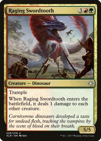 Raging Swordtooth [Ixalan] | Spectrum Games