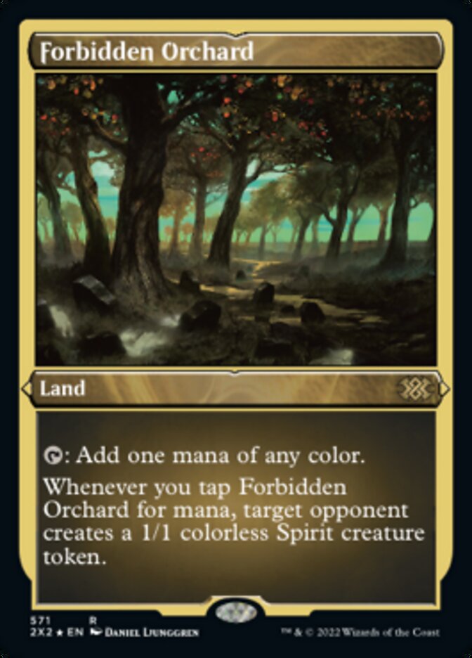 Forbidden Orchard (Foil Etched) [Double Masters 2022] | Spectrum Games