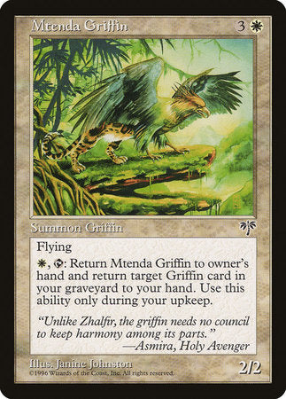 Mtenda Griffin [Mirage] | Spectrum Games