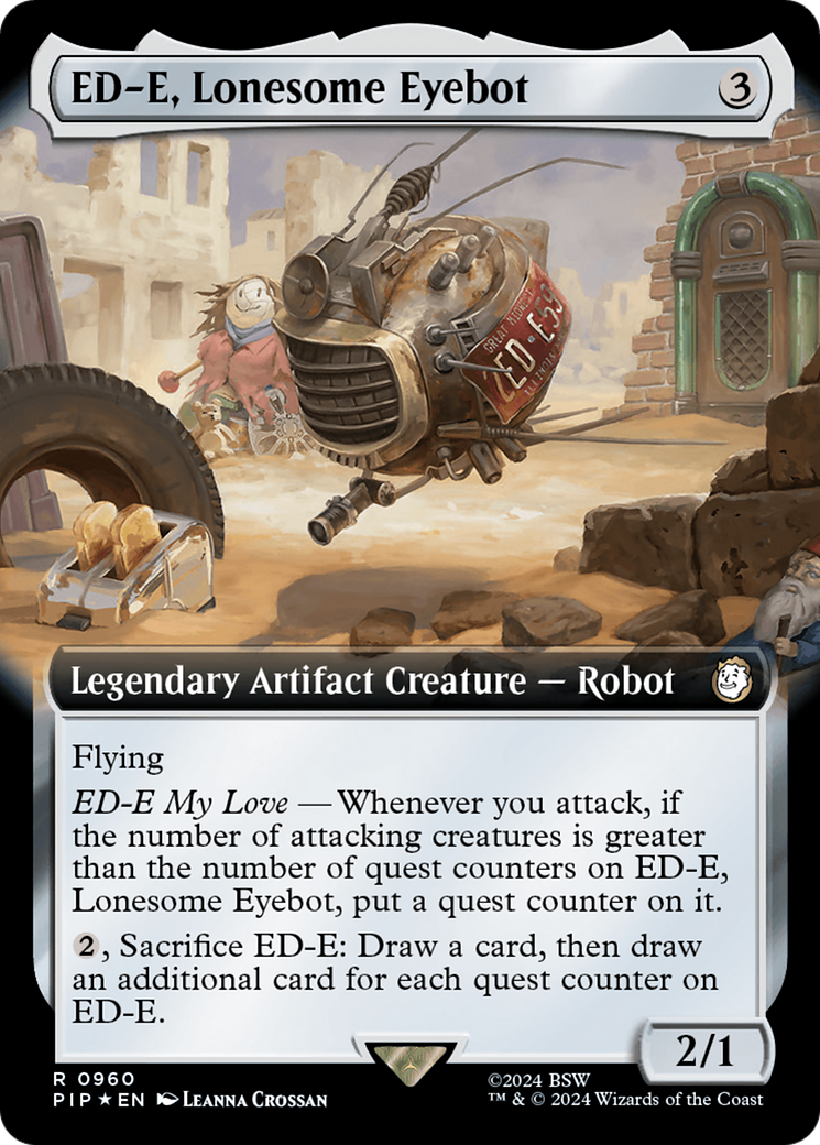 ED-E, Lonesome Eyebot (Extended Art) (Surge Foil) [Fallout] | Spectrum Games