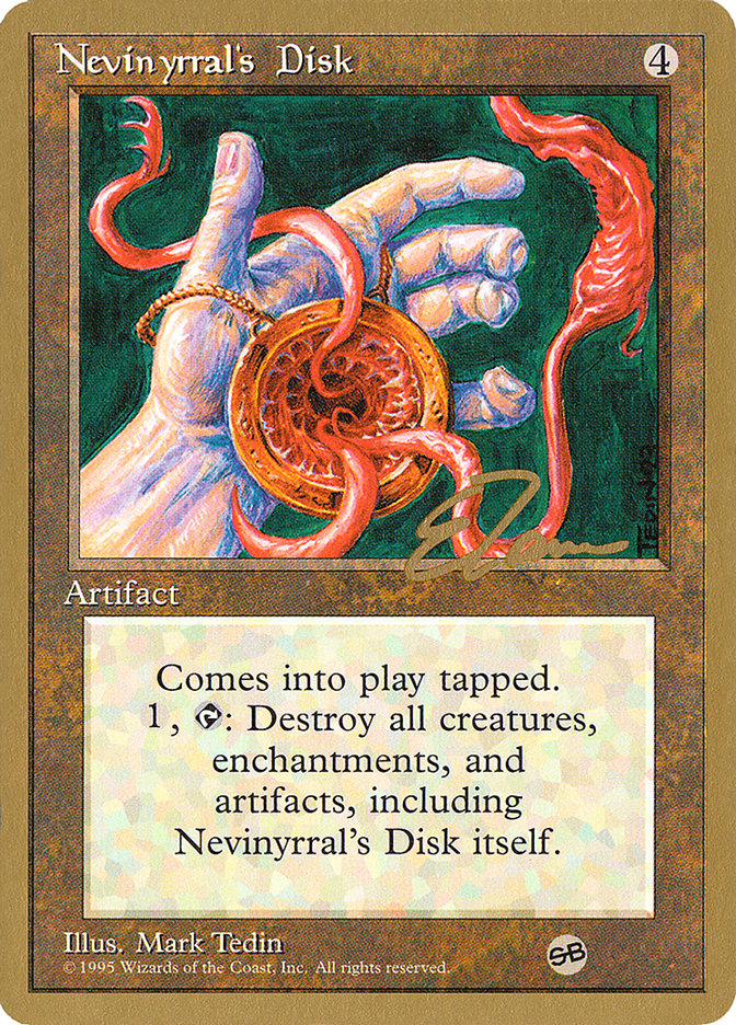 Nevinyrral's Disk (Eric Tam) (SB) [Pro Tour Collector Set] | Spectrum Games