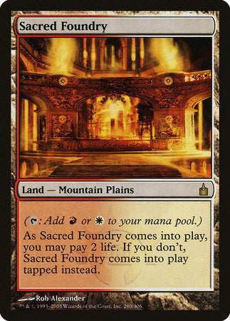 Sacred Foundry [Ravnica: City of Guilds] | Spectrum Games
