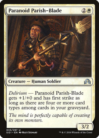 Paranoid Parish-Blade [Shadows over Innistrad] | Spectrum Games
