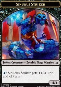 Sinuous Striker // Zombie Double-sided Token [Hour of Devastation Tokens] | Spectrum Games