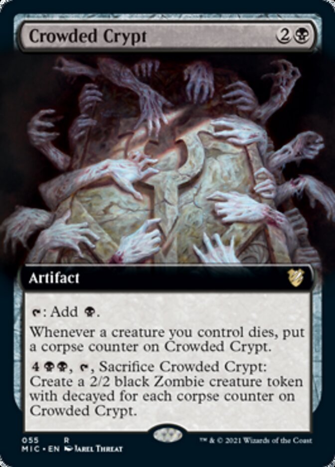 Crowded Crypt (Extended) [Innistrad: Midnight Hunt Commander] | Spectrum Games