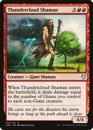 Thundercloud Shaman [Commander Anthology Volume II] | Spectrum Games