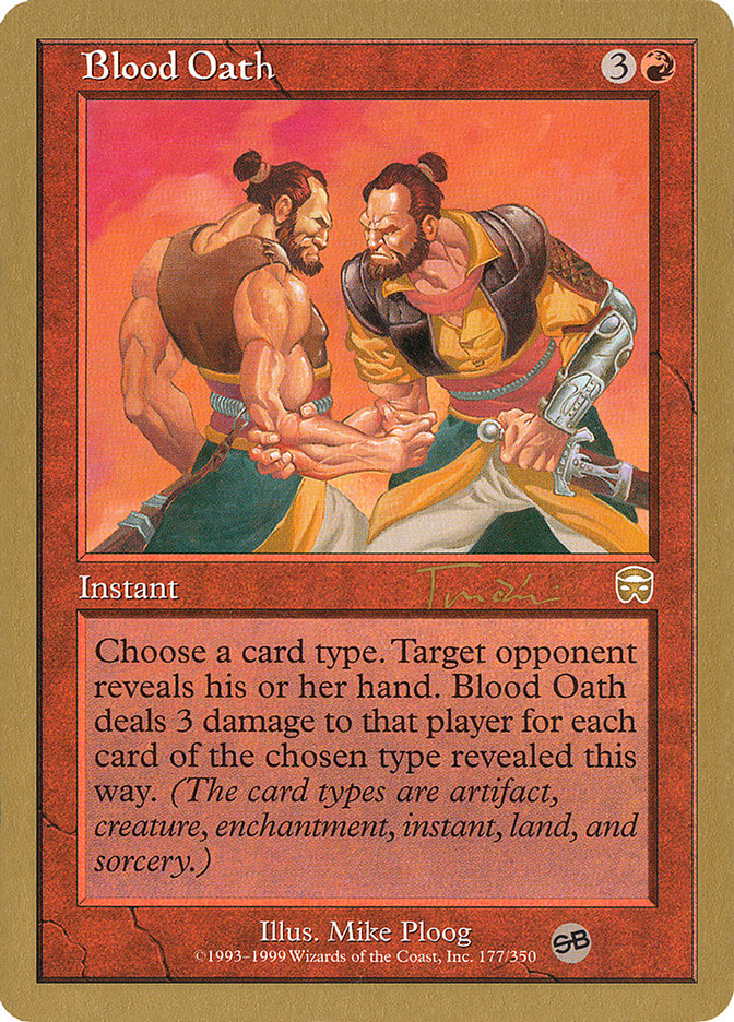 Blood Oath (Jan Tomcani) (SB) [World Championship Decks 2001] | Spectrum Games