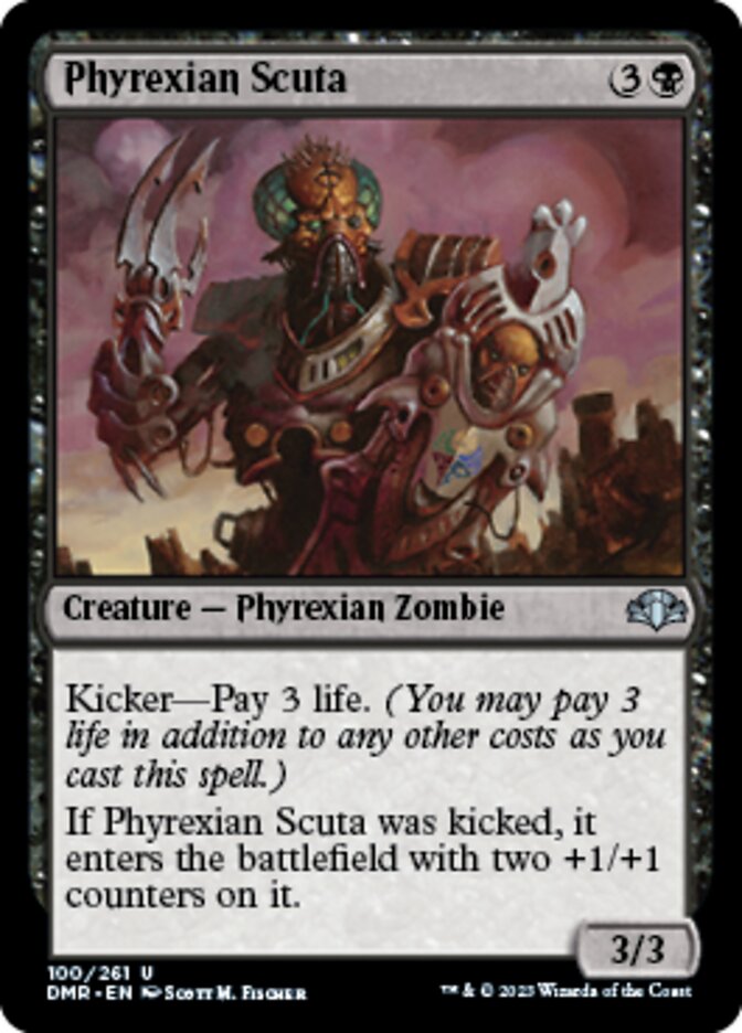 Phyrexian Scuta [Dominaria Remastered] | Spectrum Games