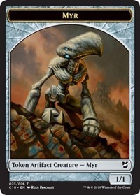 Myr (023) // Thopter (025) Double-sided Token [Commander 2018 Tokens] | Spectrum Games