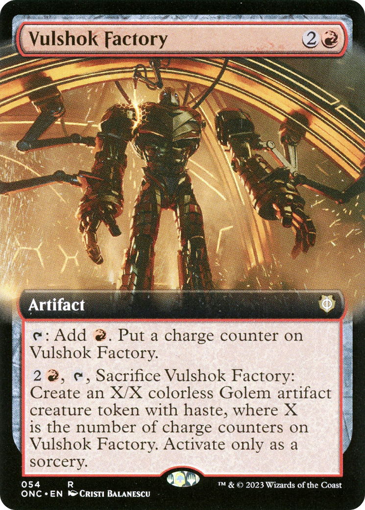 Vulshok Factory (Extended Art) [Phyrexia: All Will Be One Commander] | Spectrum Games