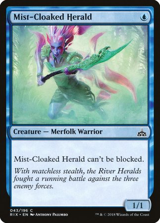 Mist-Cloaked Herald [Rivals of Ixalan] | Spectrum Games