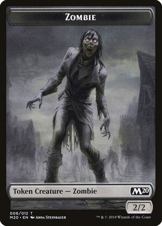 Zombie Token [Core Set 2020 Tokens] | Spectrum Games