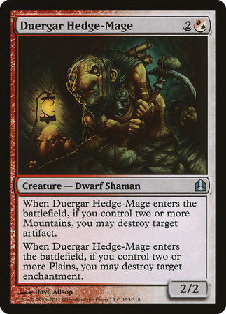 Duergar Hedge-Mage [Commander 2011] | Spectrum Games