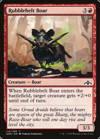 Rubblebelt Boar [Guilds of Ravnica] | Spectrum Games