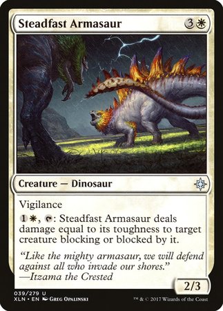 Steadfast Armasaur [Ixalan] | Spectrum Games